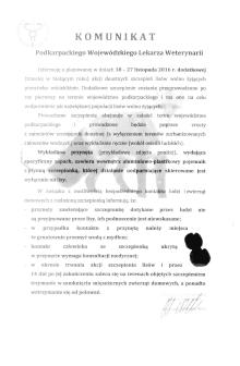 Ważny komunikat
